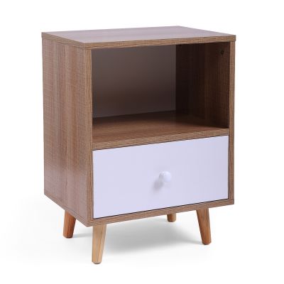 Danish Unfinished Cherry Wood Nightstand