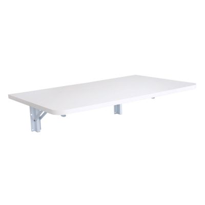 Folding Wall Mounted Drop-leaf Laptop Desk with Brackets