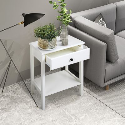 Minimalist Set of 2 Hemnes Nightstands White