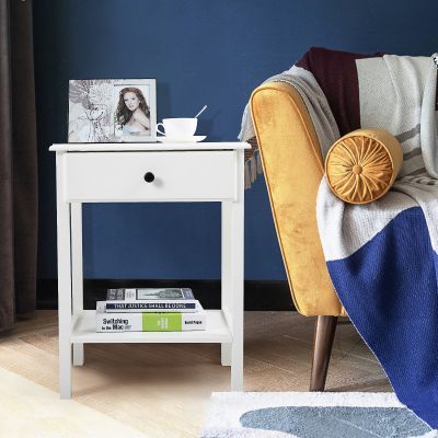 Minimalist Set of 2 Hemnes Nightstands White