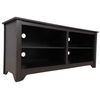 58” Dark Wood TV Stand Cabinet W/ Adjustable Shelve