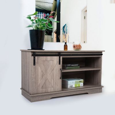 TV Stand for 50" TVs Farmhouse Style Media Console Storage Cabinet
