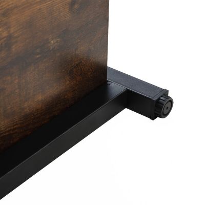 43” Retro Solid Wood + Metal TV Shelf Stand