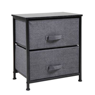 Fabric Night Table Dresser Storage Chest Cabinet