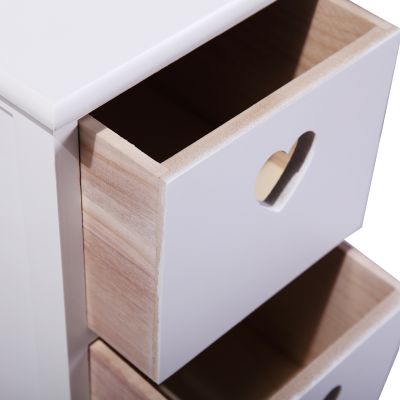 Tall Love-Accent 3-Drawer Narrow Nightstand