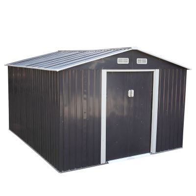 9 x 10 ft Outdoor Storage Shed Heavy Duty Backyard Building Tool House
