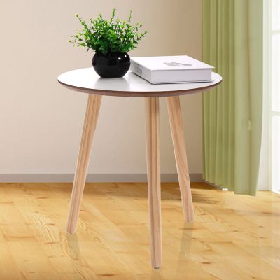 Small Round & Triangle Side Table W/3 Legs