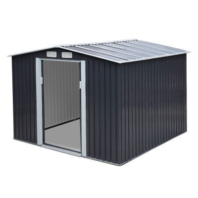 8 x 8 ft Outdoor Motorcycle & Garden Tool Storage Shed