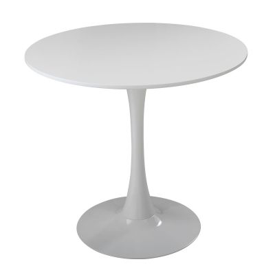 32’’ Small Round Saarinen White Tulip Side Table