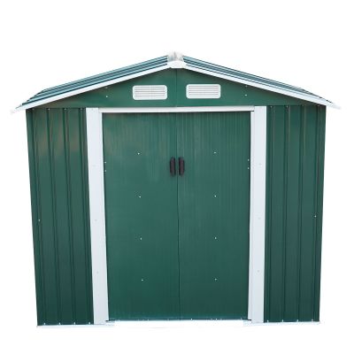 4’ X 7’ Lifetime Metal Outdoor Garden Storage Shed in Gable Roof-Green