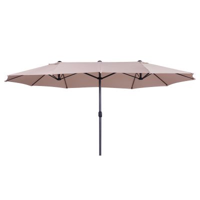 Double-Sided 15x9 ft Rectangle Patio Umbrella