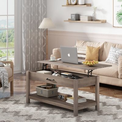 Lifting Top Coffee Table With Storage