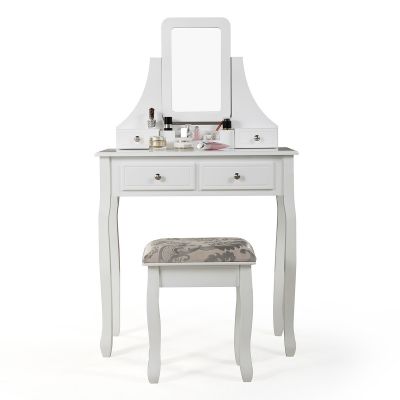 Mirrored Vanity Table for Beautiful Makeup
