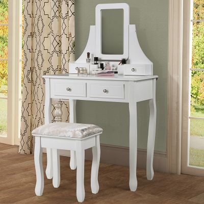 Mirrored Vanity Table for Beautiful Makeup