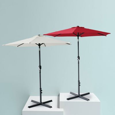 7.7FT Outdoor Patio Table Umbrella with Stand