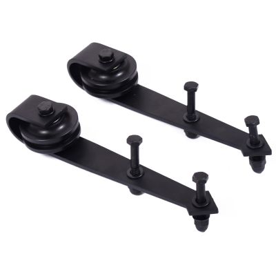Low Profile Indoor Sliding Barn Door Hardware W/Track