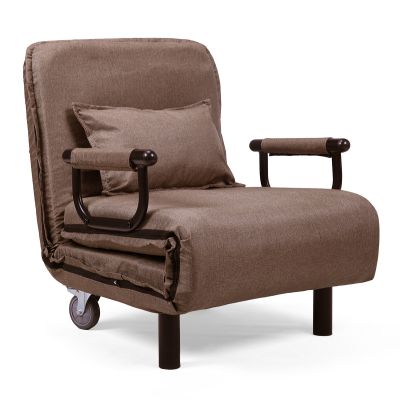 Single Futon Sofa Chair Convertible to Bed, Lounger
