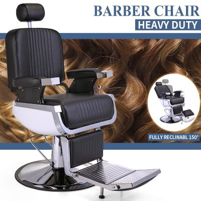 Old School Barber Chair W/Heavy Duty Pump