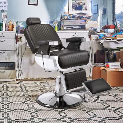 Old School Barber Chair W/Heavy Duty Pump