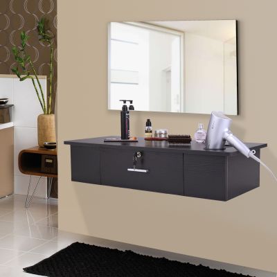 Wall Mounted Hair Styling Station W/1 Drawer