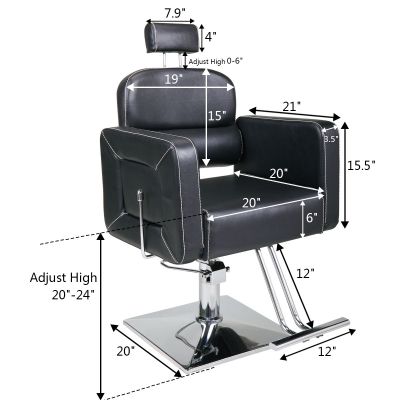 Rotating Reclining Styling Hydraulic Salon Chair