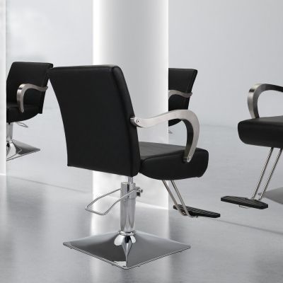 Hydraulic Barber Salon Chair for Hair Salon, Black