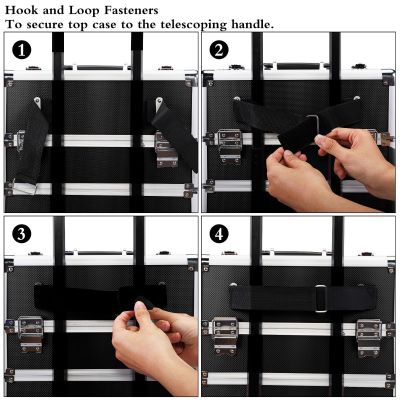 4-in-1 Travel Rolling Makeup Train Cases Trolley