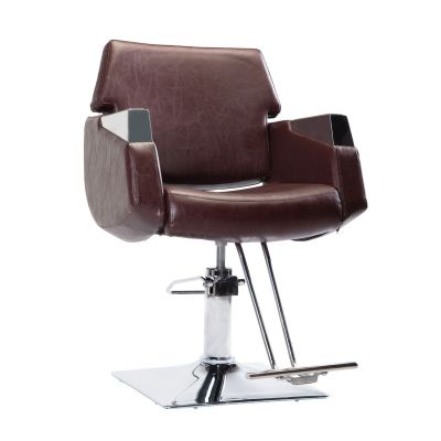 Heavy Duty Leather Barber Chair with Ergonomic Seat for Hair Styling Salon