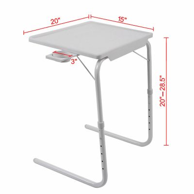Adjustable 22’’ Floor Standing Laptop Desk with Cup Holder 