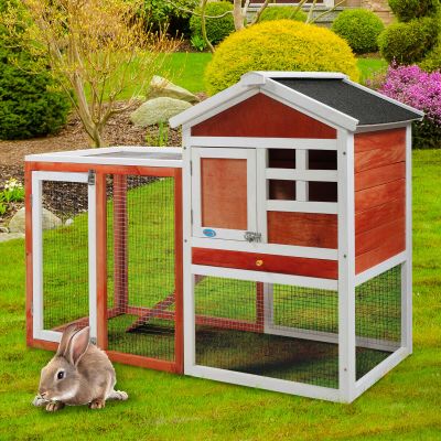 Walk-in Backyard Chicken Coop Run W/Nesting Box