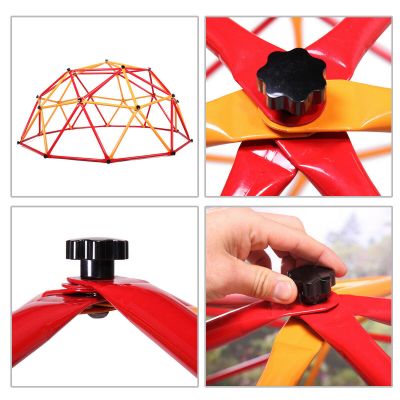 Child Playground Dome Climber W/Climbing Frame