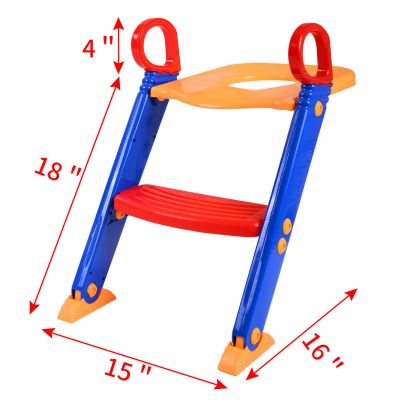 Kids Toilet Seat Toddler Training Potty Chair W/Step