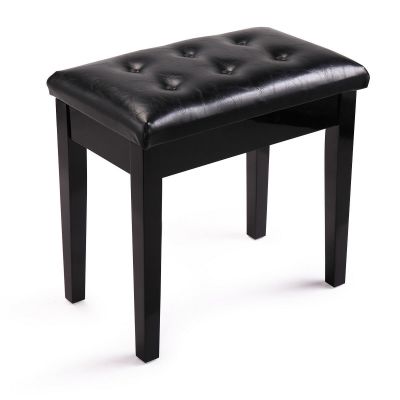 Wooden Single Piano Seat PU Padded Stool