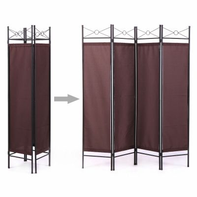 4 Panel Folding Accordion Room Divider Separator