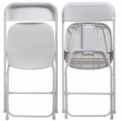 Multi-packs White/Black Plastic Folding Chairs