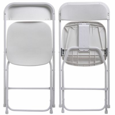 Multi-packs White/Black Plastic Folding Chairs