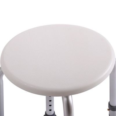 Adjustable Swivel Round Shower Bathtub Stool