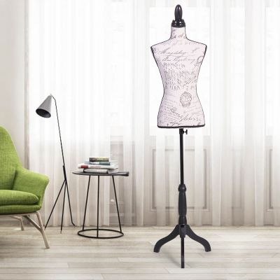 Canvas Female Mannequin Torso W/Tripod Stand