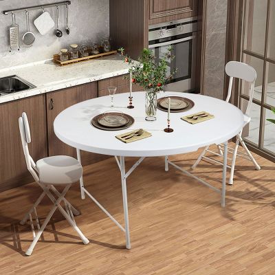 48” Foldable Portable Round Dining Room Table