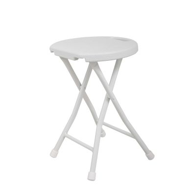 4 & 6 pcs Portable Plastic Folding Bar Stools in White