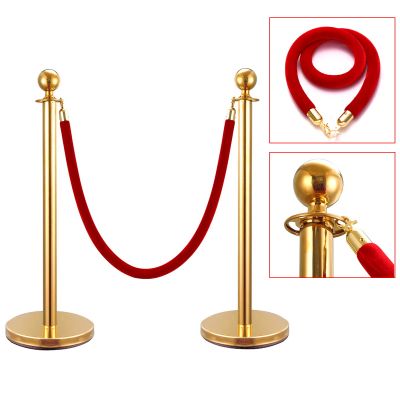 Stanchion Post and Velvet Rope for Red Carpet