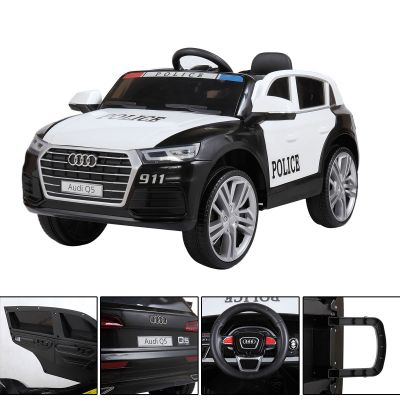 Audi Q5 Licensed Electric 12V Kids Ride-On Police Car 
