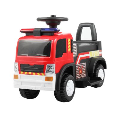6V Electric Kids Ride On Fire Truck Toy with Siren & Light