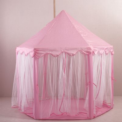 Princess Kids Play Tent Foldable Teepee Playhouse 