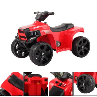 6V Mini Kids Ride on Battery Powered ATV Quad Car  -Red