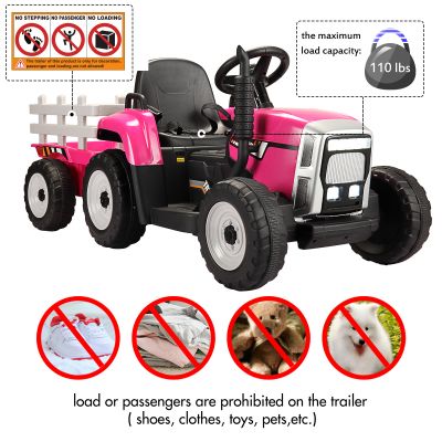 6V Battery Power Pull Tractor with LED Lights 