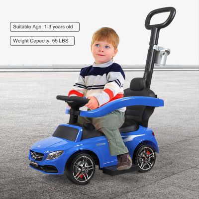 Mercedes Push Car Toddler Ride-on with Handle