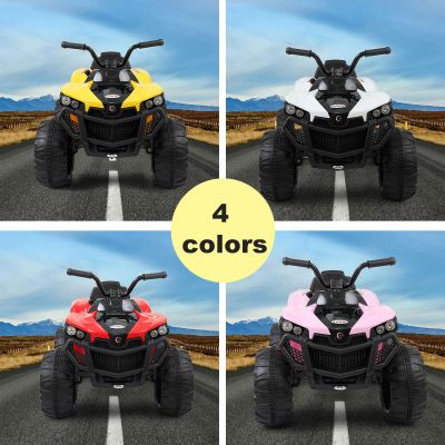 6V Kids Electric ATV Four Wheeler Ride-on Quad with MP3