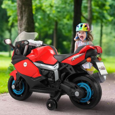 6V Kids BMW Licensed Electric Ride-On Motorcycle with Training Wheels