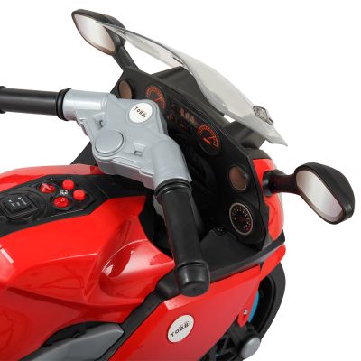 6V Kids BMW Licensed Electric Ride-On Motorcycle with Training Wheels